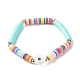 Handmade Polymer Clay Heishi Beads Stretch Bracelet(BJEW-JB07372-03)-1