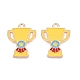 Alloy Enamel Pendants(ENAM-Q004-01KCG-14)-1