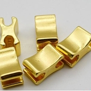 Clothing Accessories, Brass Zipper On The Below of The Plug, Golden, 4.5x3.5x3.5mm(PALLOY-WH0071-68B-G)