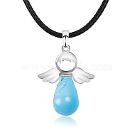 Angel Synthetic Turquoise Pendant Necklaces, No Size(OH8264-04)