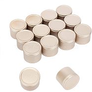 Round Aluminium Tin Cans, Aluminium Jar, Storage Containers for Cosmetic, Candles, Candies, with Screw Top Lid, Textured, Light Gold, 5.1x4cm, Inner Diameter: 4.5cm, Capacity: 50ml, 20pcs/box(CON-PH0001-64KCG)