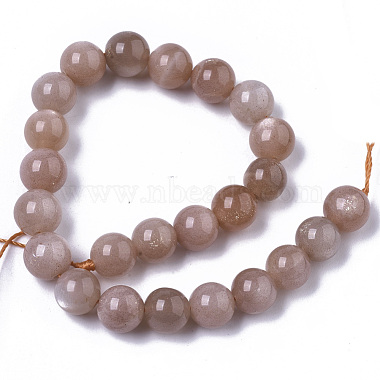 Chapelets de perles de sunstone naturelle naturelles(X-G-N327-01A-03)-2