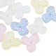 Perles acryliques placage irisé arc-en-ciel(OACR-N010-060)-1