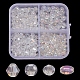 4 perles de verre galvanoplastiques de style(EGLA-YW0001-35)-1