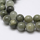 Chapelets de perles en jaspe verte naturelle de la ligne(G-G735-55-8mm)-1