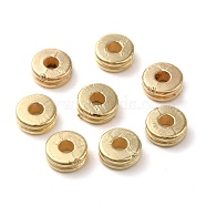 CCB Plastic Beads, Flat Round, Golden, 6x2.5mm, Hole: 2mm(CCB-H001-09G)