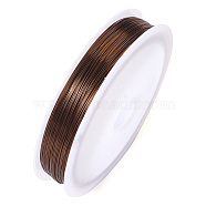 Copper Jewelry Wire, Round, Gold, 28 Gauge(0.3mm), about 236.22 Feet(72m)/Roll(CWIR-TAC0002-02A-03)