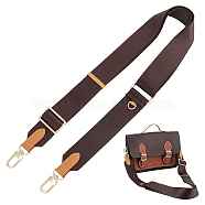 Nylon Adjustable Bag Straps, with Alloy Swivel Clasps, Coconut Brown, 88.5~136x3.7x0.15cm(FIND-WH0111-360A)
