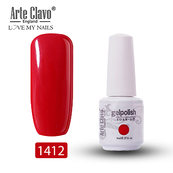 8ml Special Nail Gel, for Nail Art Stamping Print, Varnish Manicure Starter Kit, Crimson, Bottle: 25x66mm