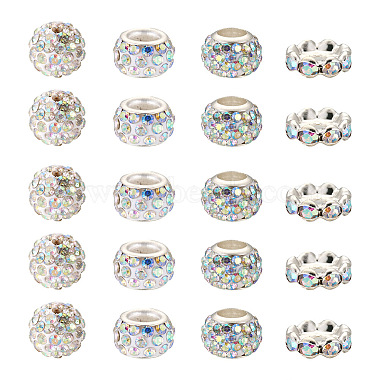 Cheriswelry 100pcs 4 styles pavé de perles de boule disco(RB-CW0001-01)-2