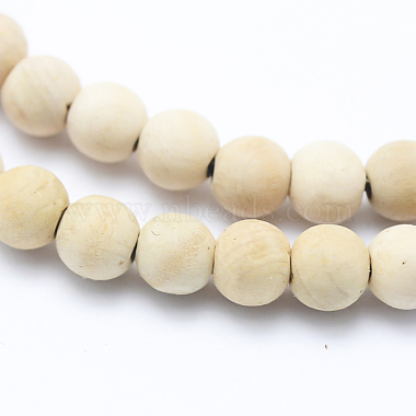 Natural Wood  Beads Strands(WOOD-P011-07-4mm)-3