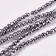 Electroplate Non-magnetic Synthetic Hematite Beads Strands(G-J169B-2mm-02)-1
