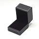 Plastic Imitation Leather Ring Boxes(OBOX-Q014-25)-3