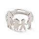 201 Stainless Steel Family Adjustable Ring for Women(RJEW-F131-03P)-2
