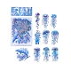 20шт 10 стили лазерные водонепроницаемые декоративные наклейки в виде медуз для домашних животных(PW-WG80665-14)-1