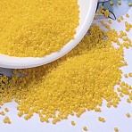 MIYUKI Delica Beads, Cylinder, Japanese Seed Beads, 11/0, (DB1132) Opaque Canary, 1.3x1.6mm, Hole: 0.8mm, about 100000pcs/500g(SEED-MY11-DB1132)
