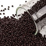 TOHO Round Seed Beads, Japanese Seed Beads, (46) Opaque Oxblood, 15/0, 1.5mm, Hole: 0.7mm, about 3000pcs/10g(X-SEED-TR15-0046)