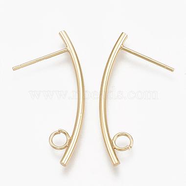 Brass Stud Earring Findings(X-KK-S348-111)-2