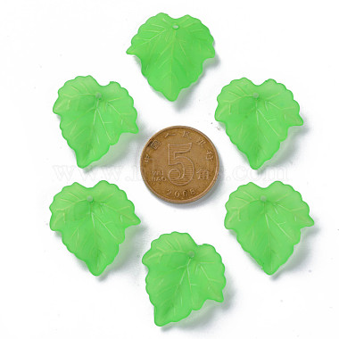 Матовые прозрачные акриловые виноградные листья подвески(X-PAF002Y-7)-4