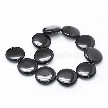 Natural Black Onyx Beads Strands(G-E469-09-8mm)-2