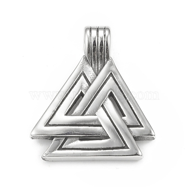 Antique Silver Triangle 304 Stainless Steel Pendants