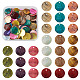 100Pcs 10 Colors Spray Paint Natural Akoya Shell Pendants(SHEL-CD0001-01)-8