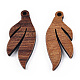 pendentifs en bois de noyer naturel(X-WOOD-T023-19)-1