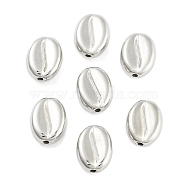 CCB Plastic Beads, Oval, Platinum, 10.5x8x4.5mm, Hole: 1.2mm, 2500pcs/500g(CCB-S164-55P)