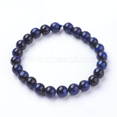 Natural Blue Tiger Eye Beads Strands(X-G-G099-8mm-13)-2