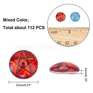 Glass Cabochons(GLAA-WH0025-28)-5