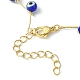Handmade Evil Eye Lampwork  Beaded Bracelets(BJEW-JB05855-03)-3