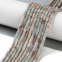 Synthetic Shoushan Stone Beads Strands, Column, 4x2~2.5mm, Hole: 0.6mm, about 78~89pcs/strand, 14.57''(37cm)(G-B124-A02-01)