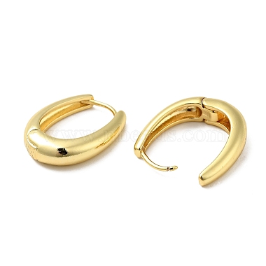 Серьги-кольца из латуни для женщин(EJEW-A079-06G)-2