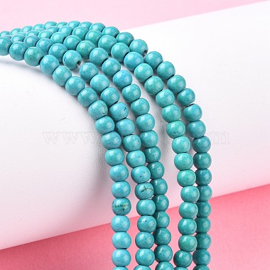 Synthetic Turquoise Beads Strands(TURQ-G106-4mm-02E)-4