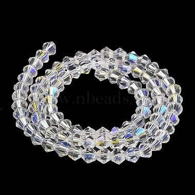 Transparent Electroplate Glass Beads Strands(GLAA-F029-3mm-D13)-2