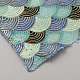 Fish Scale Pattern Cotton  Fabric(DIY-WH0504-851)-2