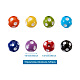 cheriswelry 120шт 8 цветные шарики из непрозрачной смолы(RESI-CW0001-06A)-7