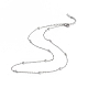 304 Stainless Steel Satellite Chain Necklace for Men Women(NJEW-K245-011C)-1