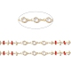 Handmade Eco-friendly Brass Flat Round Link Chains(CHC-E025-03G)-2