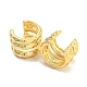 Rack Plating Brass Multi Lines Cuff Earrings(EJEW-A028-50G)-2