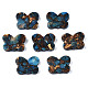 Butterfly Assembled Natural Bronzite and Natural & Synthetic Gemstone Beads(G-N330-56)-2