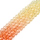 brins de perles de verre peintes à cuisson en dégradé de couleurs(DGLA-A039-T6mm-A014)-4