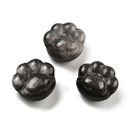 Natural Golden Obsidian Beads, Paw Print, 15~15.5x15x9mm, Hole: 1.5mm(G-H007-02D)