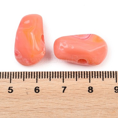 Opaque Acrylic European Beads(OACR-G064-10A)-3