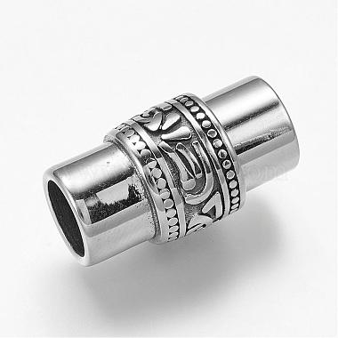 Antique Silver Column Stainless Steel Clasps