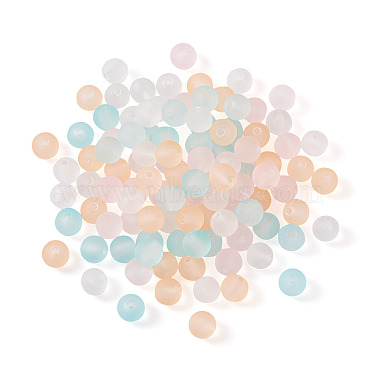 800Pcs 4 Colors Transparent Acrylic Beads(FACR-TA0001-03)-8