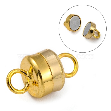 Column Brass Magnetic Clasps with Loops(X-KK-M064-G-NR)-4