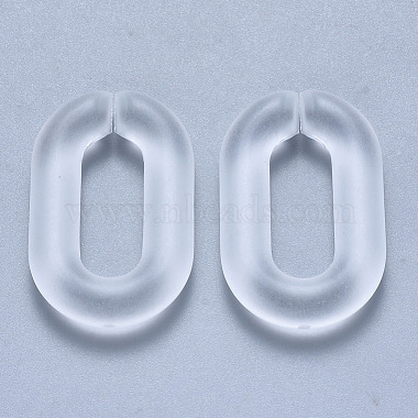 Clear Oval Acrylic Quick Link Connectors