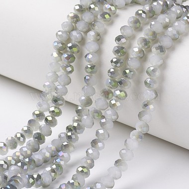 Gainsboro Rondelle Glass Beads
