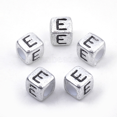 6mm Cube Acrylic Beads